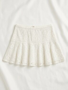 Sunday Best White Lace Skater Skirt